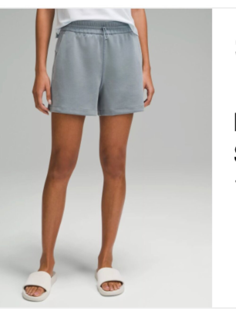 Lululemon Softstreme High Rise Short 4" Belgian Blue Size 10